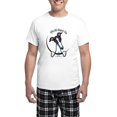 thumbnail image 1 of CafePress - White Black Greyhound IAAM Men's Light Pajamas - Men's Light Loose Fit Cotton Pajama Set, 1 of 7