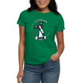 thumbnail image 1 of CafePress - White Black Greyhound IAAM Women's Dark T Shirt - Women's Traditional Fit Dark T-Shirt, 1 of 4