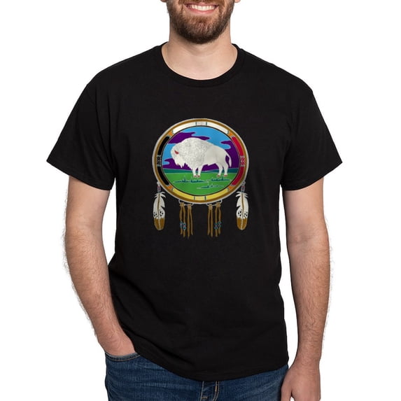 CafePress - White Buffalo Dark T Shirt - Men's Classic Graphic Cotton T-Shirt