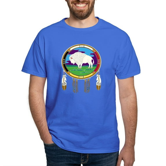 CafePress - White Buffalo Dark T Shirt - Men's Classic Graphic Cotton T-Shirt