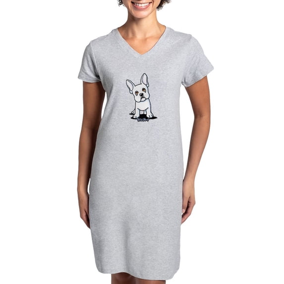 CafePress - White French Bulldog - Women's Nightshirt