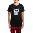 thumbnail image 1 of CafePress - White Kitty Women's Dark Pajamas - Women's Short Sleeve Print T-Shirt and Pants Dark Cotton Pajama Set, 1 of 7