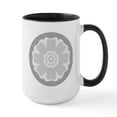 thumbnail image 1 of CafePress - White Lotus Tile Mug - 15 oz Ceramic Large White Novelty Mug, 1 of 4