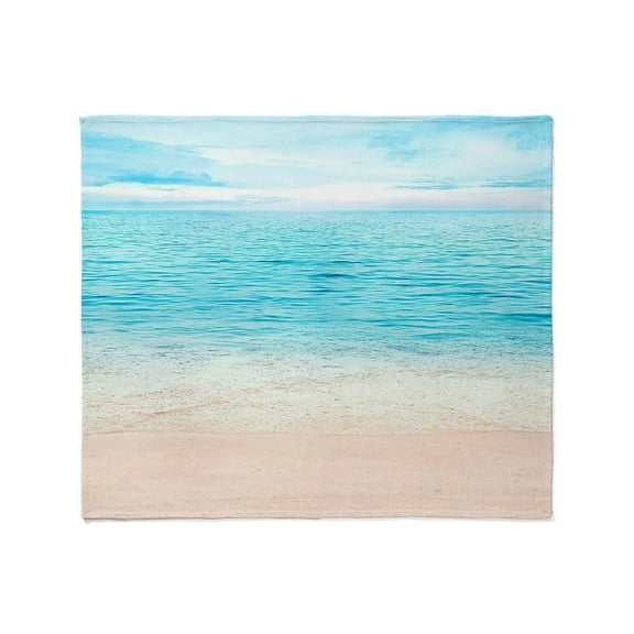 CafePress - White Sand Beach Throw Blanket - Soft Fleece Throw Blanket, 50"x60" for All Ages