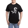 thumbnail image 1 of CafePress - White Skunk Pajamas - Men's Dark Loose Fit Cotton Pajama Set, 1 of 7