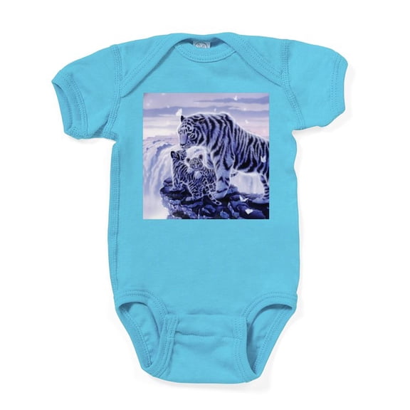 CafePress - White Tigress And Her Cubs Body Suit - Cute Infant Bodysuit Baby Romper - Size Newborn - 24 Months