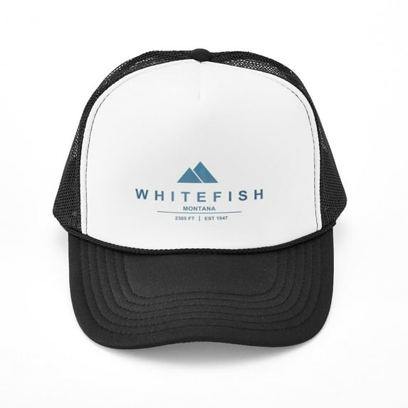 CafePress - Whitefish Ski Resort - Adjustable Unisex Printed Trucker Hat with Mesh Back