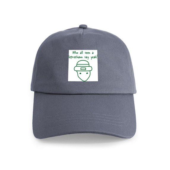CafePress - Who All Seen The Leprechaun, Cap - Adjustable 100% Brushed Unisex Casual Cotton Baseball Cap, Beige, 1