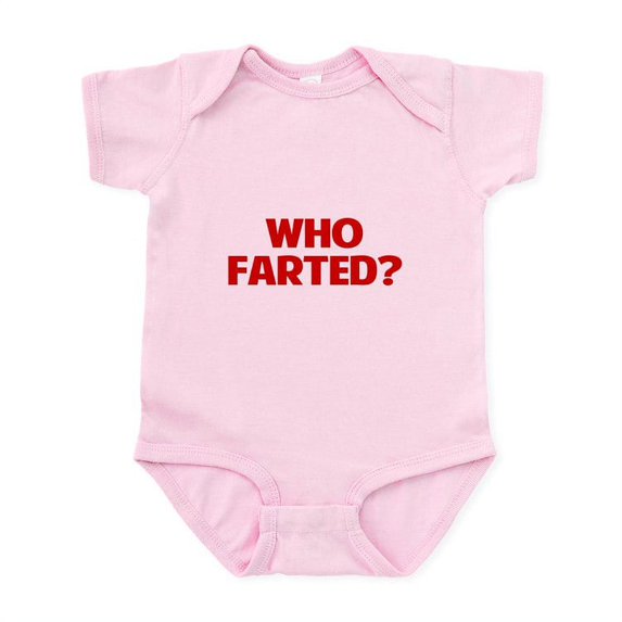CafePress - Who Farted Body Suit - Baby Light Bodysuit, Size Newborn - 24 Months