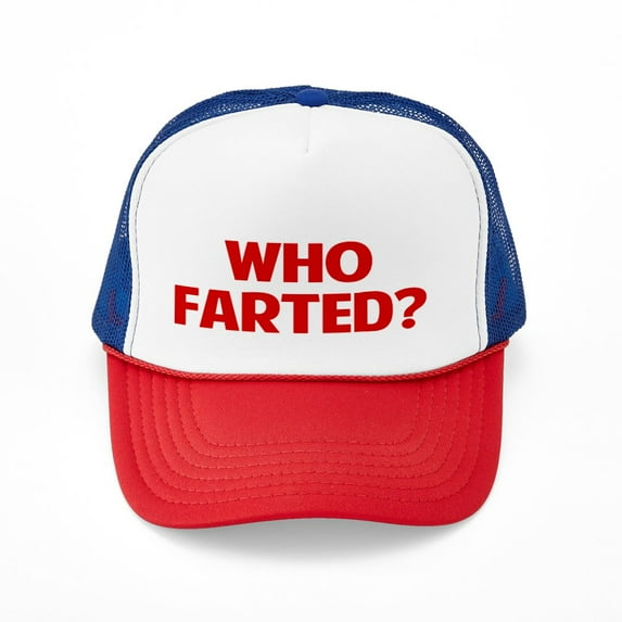 CafePress - Who Farted - Adjustable Unisex Printed Trucker Hat with Mesh Back
