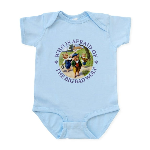 CafePress - Who Is Afraid Of The Big Bad Wolf Infant Bodysuit - Baby Light Bodysuit, Size Newborn - 24 Months