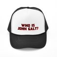 thumbnail image 1 of CafePress - Who Is John Galt - Adjustable Unisex Printed Trucker Hat with Mesh Back, 1 of 8