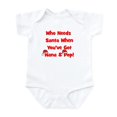 thumbnail image 1 of CafePress - Who Needs Santa Nana & Pop Infant Bodysuit - Baby Light Bodysuit, Size Newborn - 24 Months, 1 of 4