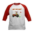 thumbnail image 1 of CafePress - Who's Your Caddy?! Kids Baseball Jersey - Kids Cotton Baseball Jersey, 3/4 Sleeve Shirt, 1 of 4