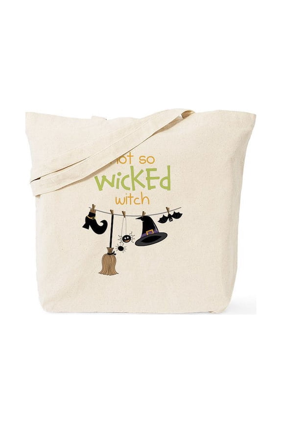 - Wicked Witch Tote Bag - Unisex Canvas Tote Bag, Beige, 1-Piece