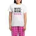 thumbnail image 1 of CafePress - Wife Mom Boss Women's Light Pajamas - Women's Short Sleeve Print T-Shirt and Pants Light Cotton Pajama Set, 1 of 7