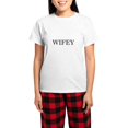 thumbnail image 1 of CafePress - Wifey Married Couple Pajamas - Women's Short Sleeve Print T-Shirt and Pants Light Cotton Pajama Set, 1 of 7
