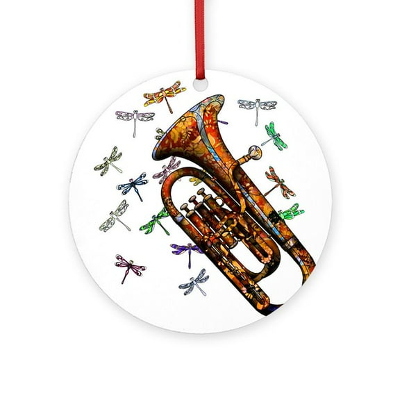 CafePress - Wild Baritone -  Round Wood Ornament 4"