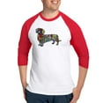 thumbnail image 1 of CafePress - Wild Dachshund Baseball Jersey - Cotton Baseball Jersey, 3/4 Raglan Sleeve Shirt, 1 of 4