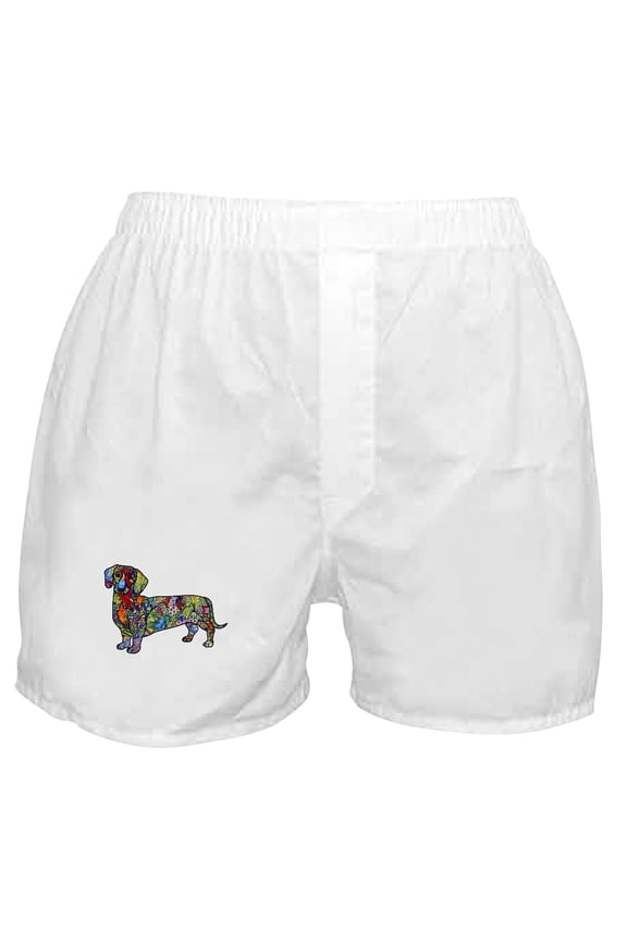 - Wild Dachshund Boxer Shorts - Men's Novelty Boxer Shorts