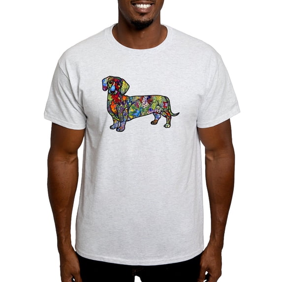 CafePress - Wild Dachshund Light T Shirt - Men's Classic Graphic T-Shirt