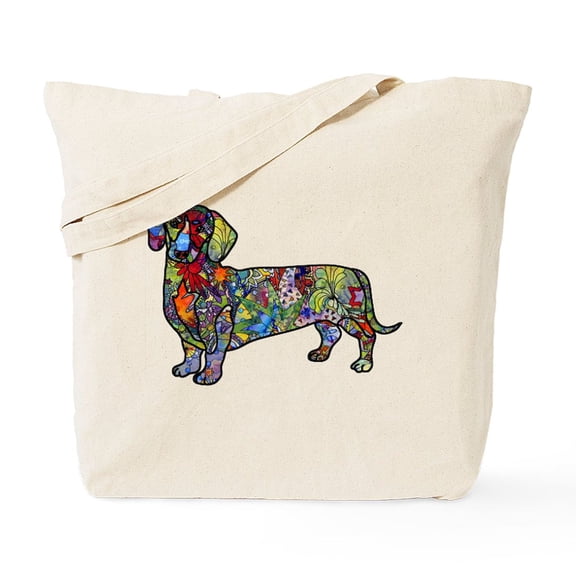 CafePress - Wild Dachshund Tote Bag - Unisex Canvas Tote Bag, Beige, 1-Piece
