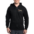 thumbnail image 1 of CafePress - Wild Dachshund Zip Hoodie (Dark) - Zip Hoodie, Classic Hooded Sweatshirt with Metal Zipper, 1 of 4