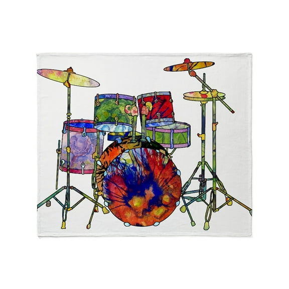 CafePress - Wild Drums Throw Blanket - Soft Fleece Throw Blanket, 50"x60" for All Ages