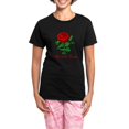 thumbnail image 1 of CafePress - Wild Irish Rose Pajamas - Women's Short Sleeve Print T-Shirt and Pants Dark Cotton Pajama Set, 1 of 7