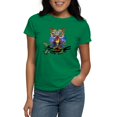 thumbnail image 1 of CafePress - Wild Owl T Shirt - Women's Traditional Fit Dark T-Shirt, 1 of 4