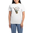 thumbnail image 1 of CafePress - Wild Saxophone Women's Light Pajamas - Women's Short Sleeve Print T-Shirt and Pants Light Cotton Pajama Set, 1 of 7