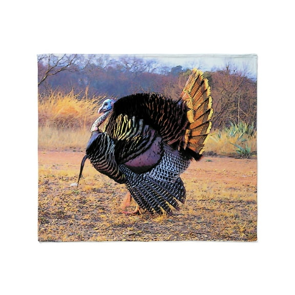 CafePress - Wild Turkey Gobbler Throw Blanket - Soft Fleece Throw Blanket, 50"x60" for All Ages