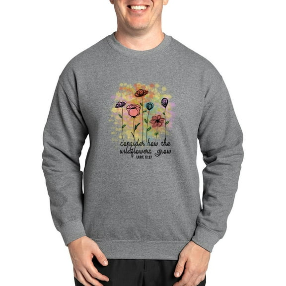 CafePress - Wildflowers - Crew Neck Sweatshirt