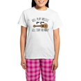 thumbnail image 1 of CafePress - Will Play Ukelele Women's Light Pajamas - Women's Short Sleeve Print T-Shirt and Pants Light Cotton Pajama Set, 1 of 7