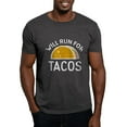 thumbnail image 1 of CafePress - Will Run For Tacos Dark T Shirt - Men's Classic Graphic Cotton T-Shirt, 1 of 4