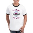 thumbnail image 1 of CafePress - Will Trade Husband For Wine Ringer T - 100% Cotton Ringed T-Shirt, 1 of 4