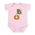 thumbnail image 1 of CafePress - Will Wheek For Food Infant Bodysuit - Baby Light Bodysuit, Size Newborn - 24 Months, 1 of 4