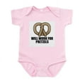thumbnail image 1 of CafePress - Will Work For Pretzels Infant Bodysuit - Baby Light Bodysuit, Size Newborn - 24 Months, 1 of 4