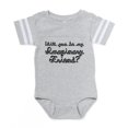 thumbnail image 1 of CafePress - Will You Be My Imaginary Friend Baby Football Body - Cute Infant Baby Football Bodysuit, 1 of 3