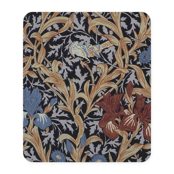 CafePress - William Morris Iris Pattern Mousepad - Non-slip Rubber Mousepad, Gaming Mouse Pad