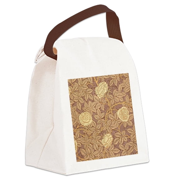 CafePress - William Morris Rose - Canvas Lunch Bag with Strap Handle