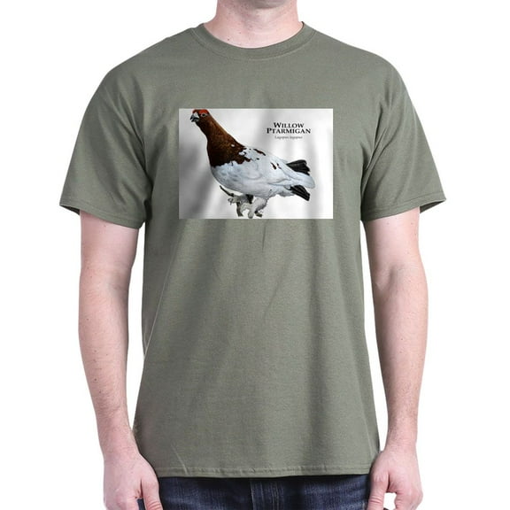 CafePress - Willow Ptarmigan Dark T Shirt - Men's Classic Graphic Cotton T-Shirt