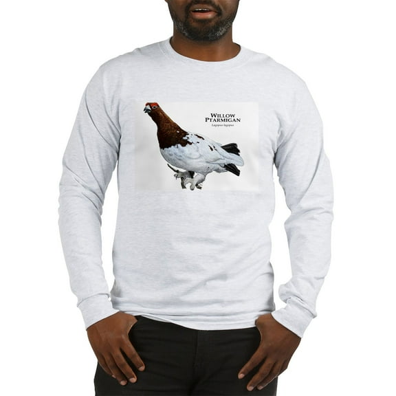 CafePress - Willow Ptarmigan Long Sleeve T Shirt - Unisex Cotton Long Sleeve T-Shirt