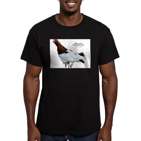 CafePress - Willow Ptarmigan Men's Fitted T Shirt (Dark) - Men's Fitted T-Shirt