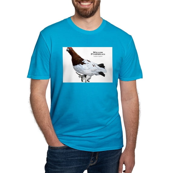 CafePress - Willow Ptarmigan Men's Fitted T Shirt (Dark) - Men's Fitted T-Shirt
