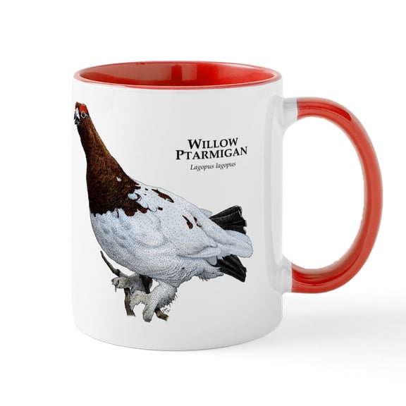 CafePress - Willow Ptarmigan Mug - 11 oz Ceramic Mug - Novelty Coffee Tea Cup