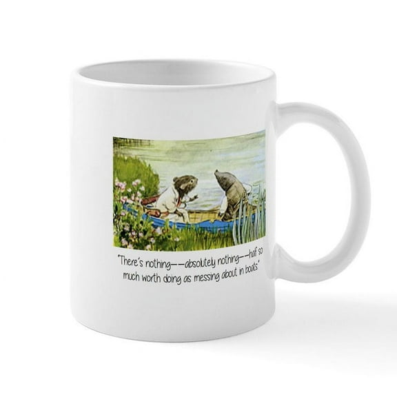 CafePress - Wind In The Willows Inspirational Mug Mugs - 11 oz Ceramic Mug - Novelty Coffee Tea Cup