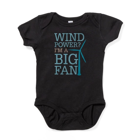 CafePress - Wind Power Big Fan Infant Bodysuit - Cute Infant Bodysuit Baby Romper - Size Newborn - 24 Months