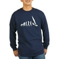 thumbnail image 1 of CafePress - Windsurfer Evolution Long Sleeve Dark T Shirt - Long Sleeve Dark T-Shirt, 1 of 4