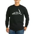 thumbnail image 1 of CafePress - Windsurfer Evolution Long Sleeve Dark T Shirt - Long Sleeve Dark T-Shirt, 1 of 4